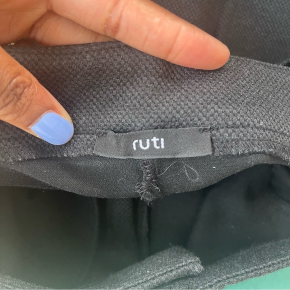 ruti Black Wide Leg Trousers - Picture 7 of 9